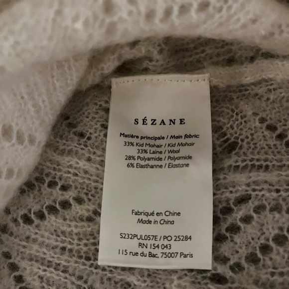 Sezane Louison Jumper Ecru - Size XXL - Picture 5 of 6